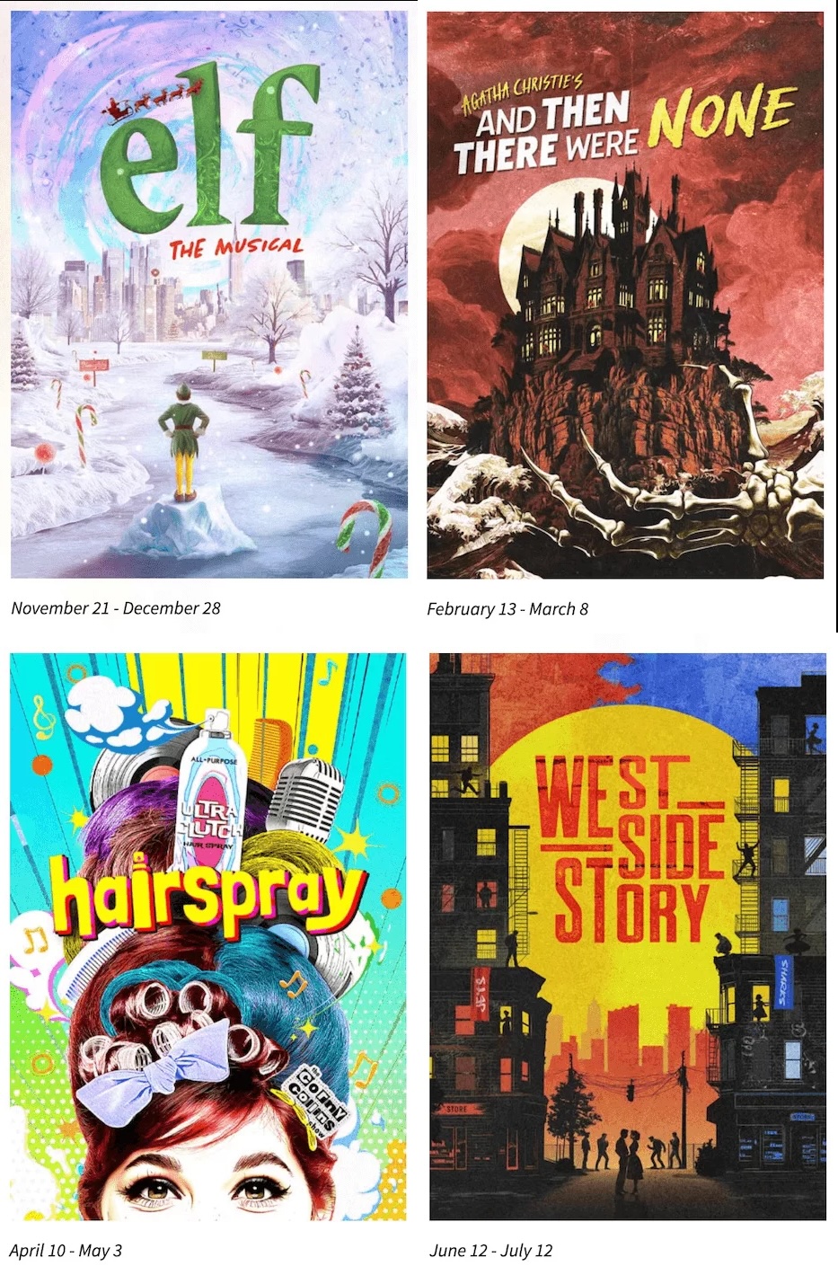 hard of hearing services at shows at the lancaster fulton theatre, anastasia, cats