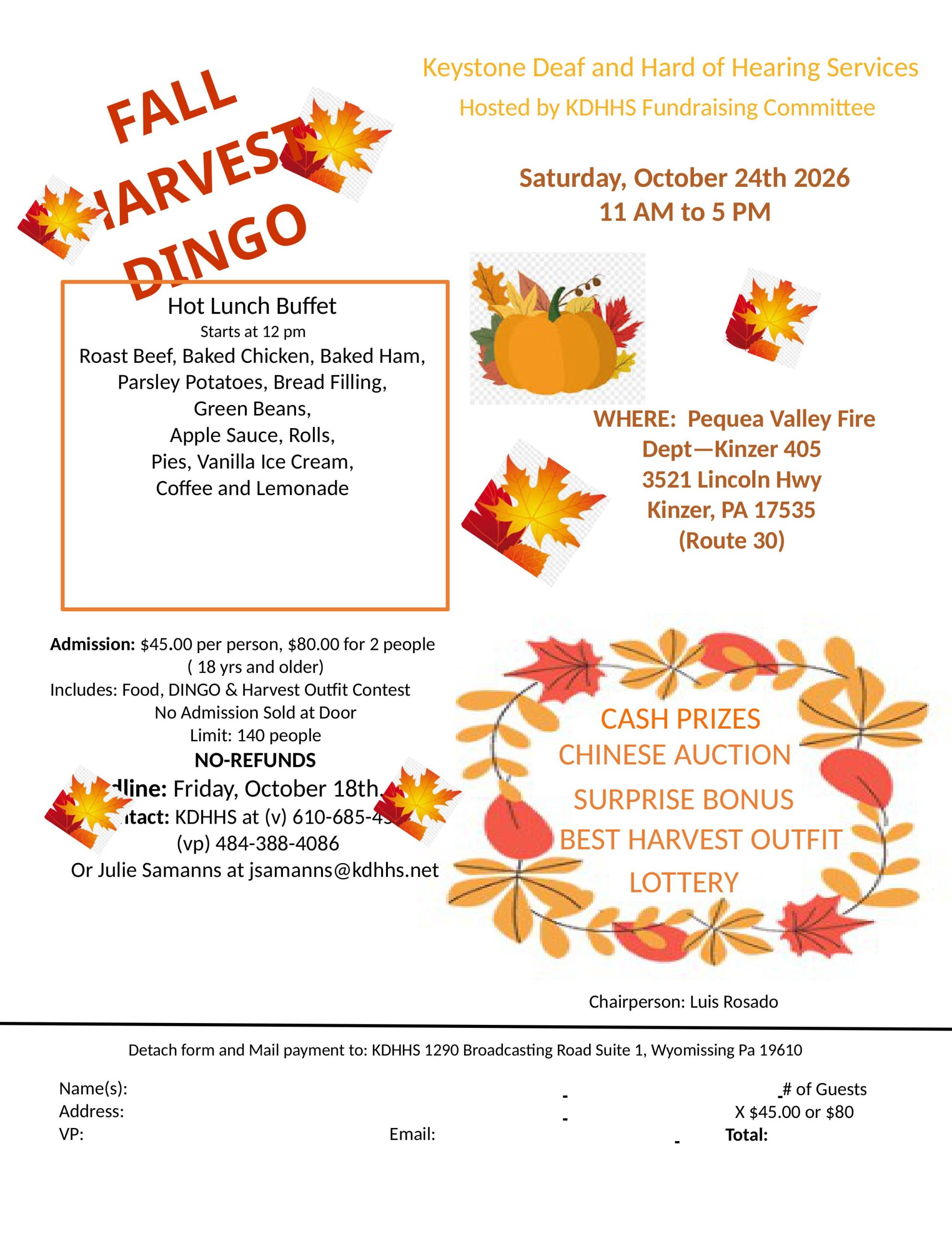 fall harvest dingo saturday october 24