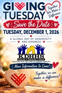 giving tuesday save the date, december first